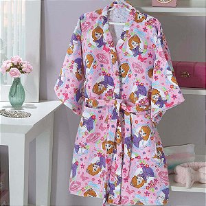 ROUPAO DOL INFANTIL FELPA VELOUR P PRIN SOFIA 12