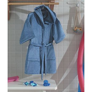 Roupao Döhler Baby Velour Capuz Liso Pbbasic Cor5457