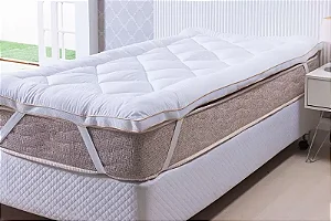 PILLOW TOP NIA TOQUE DE PLUMAS SOLTEIRO BRANCO