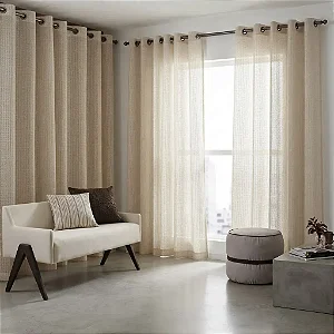 Cortina Bella Janela Duoflex 300X170 Bruxelas Areia