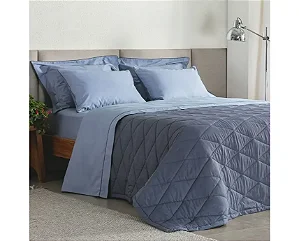 Jogo de Cama Buddemeyer Casal Vision New Colors Azul