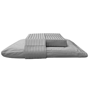 JG CAMA NIA STRIPE 300F CASAL PRATA/UNICO