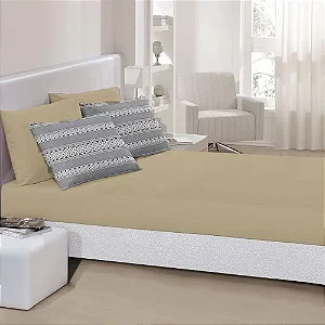 JG CAMA COT ROYAL CASAL 3PCS GEVIN BEGE