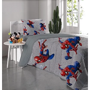 EDREDOM PLA SLT H ARANHA ARANHA CINZA
