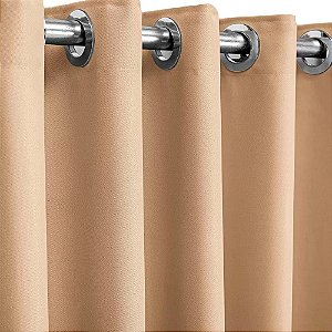 CORTINA BECADECOR BLACKOUT LISO 260X170 PALHA