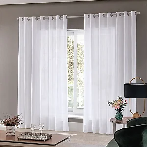 Cortina  Bella Janela Rustica 540X280 Cordoba Branco