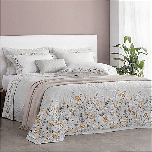 KIT COLCHA BUD B PERCALLE AMALFI QUEEN 250X240 3 PÇS