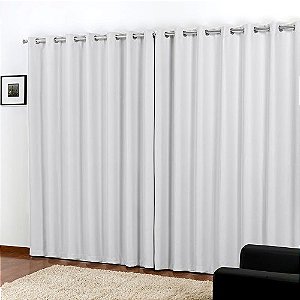 CORTINA NIA BLACKOUT TECIDO NC 260X180 BRANCO