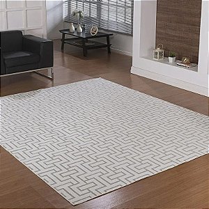 TAPETE NIA BELGA PRIME 100X140 DES 007 MARFIM