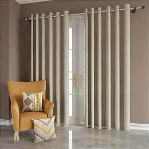 CORTINA BEL BALI C/FORRO 400X250 MARFIM