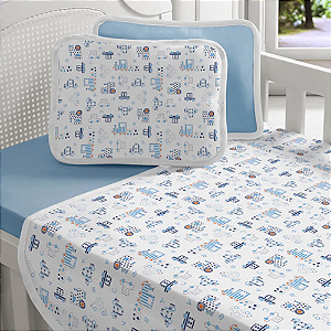 Jogo De Cama Sul Brasil Baby Vivaldi Royal Azul