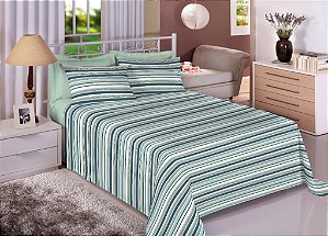 Jogo de Cama Estamparia Solteiro Premium Linea Menta
