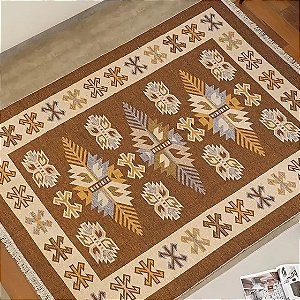 TAPETE NIA KILIM ANTEP 060X090 DES 001 MARRON