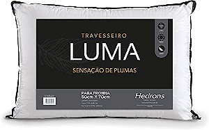 TRAVESSEIRO HDR LUMA 50X70 FIBRA SILICONIZADA