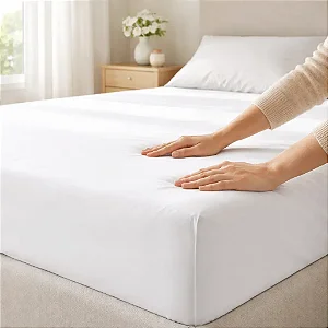 Lençol Buddemeyer Basic Percalle Casal 140/190/35 Branco