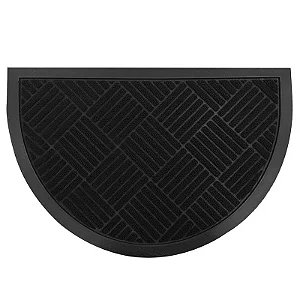 Tapete Niazitex Porta Lima Meia Lua 40X60 Des Preto