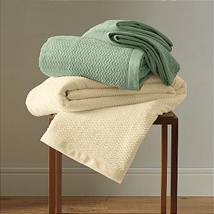 Manta Flanel Fleece Karsten Borges Natural Queen 240X230