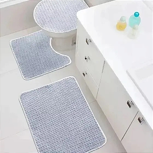 JG BANHEIRO JOL CRISTAL 2 PCS CINZA MEDIO