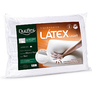 TRAVESSEIRO DUO LATEX LIGHT ALTO 50X70