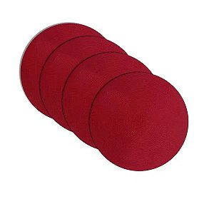 Jogo Americano Niazitex Pvc Manaus 38Red 4Pcs Vermelho