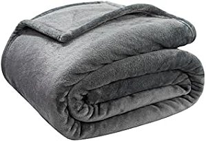 COBERTOR CAM VELOUR CASAL 300G 180X220 CINZA LIME