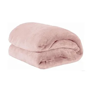 COBERTOR CAM VELOUR CASAL 300G 180X220 ROSE