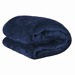 COBERTOR CAM VELOUR CASAL 300G 180X220 MARINHO