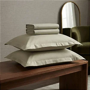 Jogo Cama Enc Premium Linea Queen Kaki 4 Pçs.