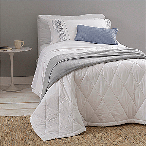 Jogo Cama Buddemeyer Basic Percalle Solteiro 170/240 Cor Branco
