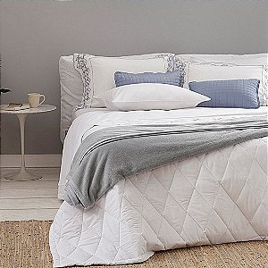 Jogo Cama Buddemeyer Basic Percalle King 250/270 Cor Branco