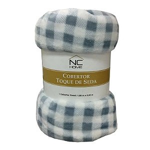 Cobertor Niazitex Toque De Seda Xadrez Inf 90X110 Des 1