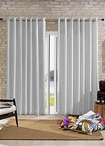 CORTINA BJA RUSTICA 260X170 POLI CINZA