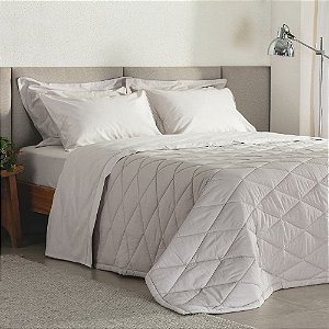 EDREDOM BUD B PERCALLE QUEEN 250X240 BEGE