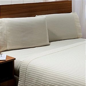 FRONHA NIA STRIPE 300F 2PCS BEGE UNICO