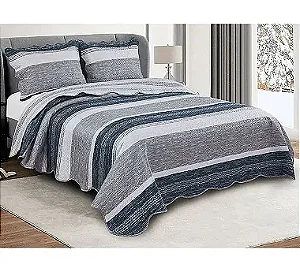 KIT COLCHA CAM EVOL PATCHWORK CASAL VOLPI