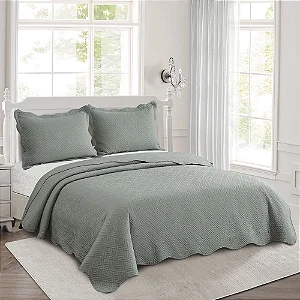 KIT COLCHA CAM CHRONOS SOLTEIRO 160x230 VERDE