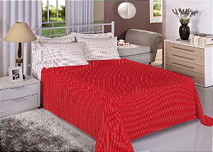 Jogo Cama Est Premium 150F Solteiro 7527-5 Verm 4Pçs