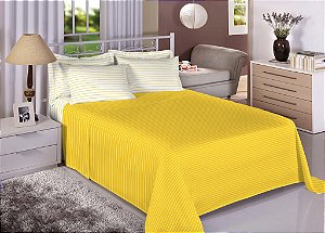 Jogo Cama Est Premium 150F King 7738-7 Amarelo 3Pçs