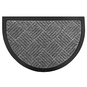 TAPETE NIA PORTA LIMA MEIA LUA 40X60 DES CINZA