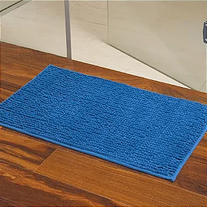 TAPETE NIA CHENILLE SHAGGY SMART 38X58 AZUL
