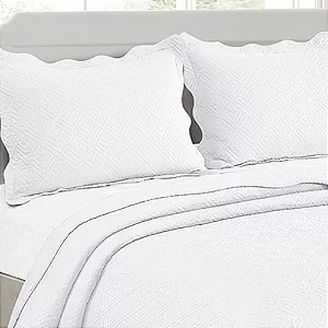 Kit Colcha Camesa Chronos King 260X280 Branco