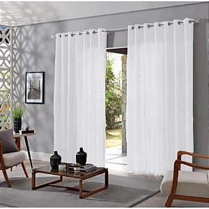 CORTINA BJA DUPLEX 360X250 VINTAGE OPTICAL BRANCO