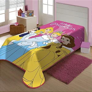 COBERTOR JOL RASCHEL DISNEY SOLT CHARME PRINCESAS