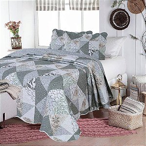 KIT COLCHA JOL ULTRASONIC DYURI HOLAMBRA 260X240 QUEEN 3PÇS