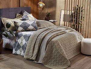 JG CAMA COT UNIQUE PERCAL 180F SOLTEIRO BOGART 3PÇS