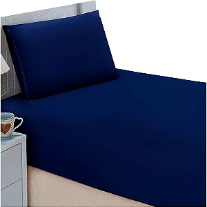LENÇOL COT ROYAL PLUS CASAL MARINHO