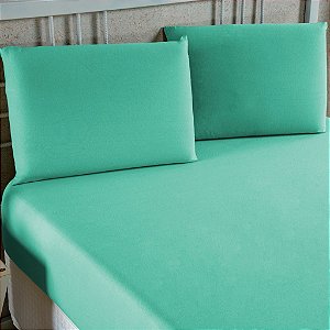 LENÇOL COT ROYAL PLUS QUEEN VERDE 7485