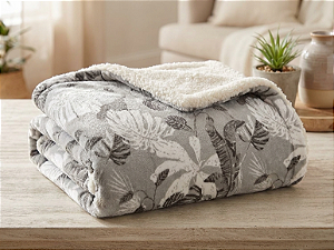 Cobertor Soft Hedrons Sherpa Casal Slim 180x235 Forest