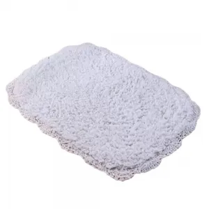 Tapete Banheiro NIA CROCHE 40X60 Branco