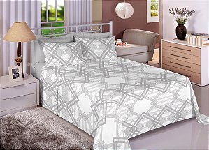 Jogo Cama Enc Premium Linea Solteiro 7525 Cinza